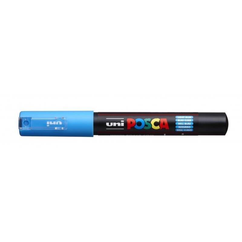 Pack De 6 Unidades Posca Pc-1m Marcador De Pintura - Punta Conica 0.7mm - Linea Fina - Tinta Base Al Agua - Resistente