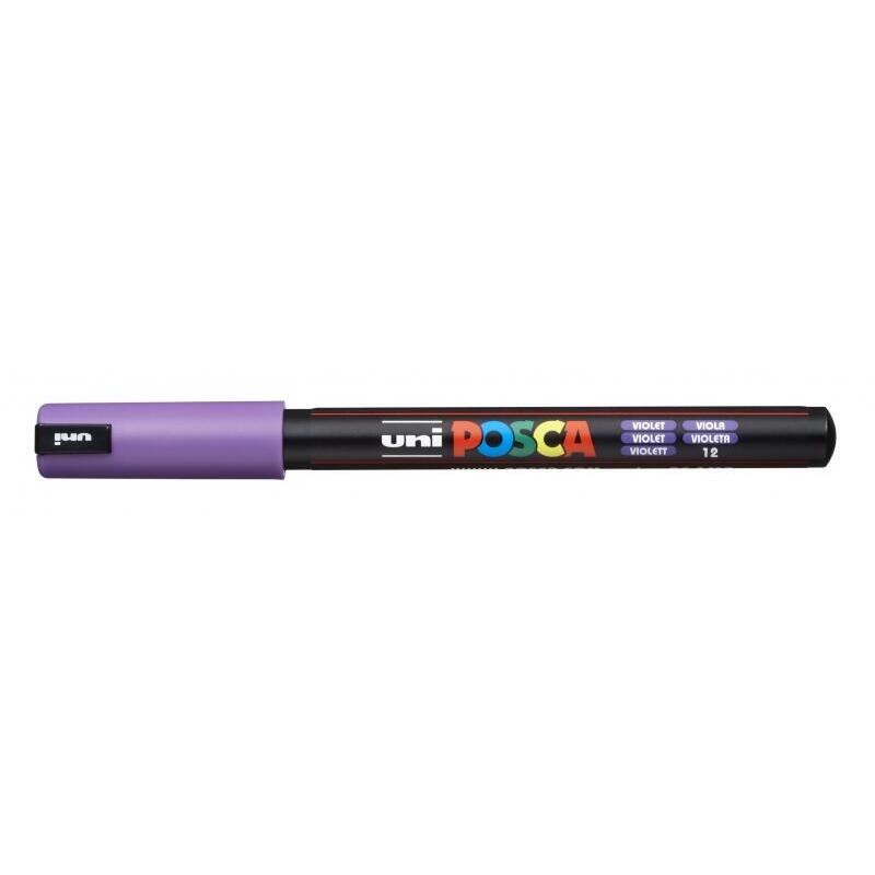 Pack De 6 Unidades Posca Pc-1mr Marcador De Pintura - Punta Roller 0.7mm - Tinta Base Al Agua - No Permanente -