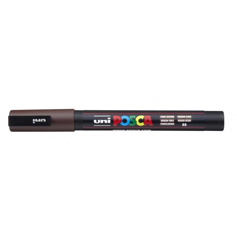 Pack De 6 Unidades Posca Pc-3m Marcador De Pintura - Punta Conica De Poliester 0.9-1.3mm - Tinta Base Al Agua -