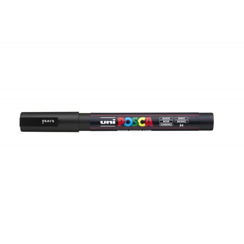 Pack De 6 Unidades Posca Pc-3m Marcador De Pintura - Punta De Poliester Conica 0.9-1.3mm - Tinta Base Al Agua -