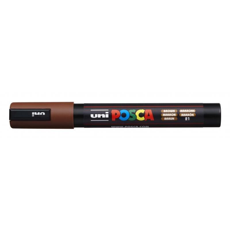 Pack De 6 Unidades Posca Pc-5m Marcador De Pintura - Punta De Bala 1.8-2.5mm - Tinta Base Al Agua - Resistente A La Luz