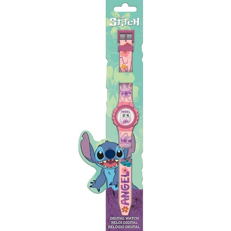 Pack De 6 Unidades - Reloj Digital Angel Stitch Disney