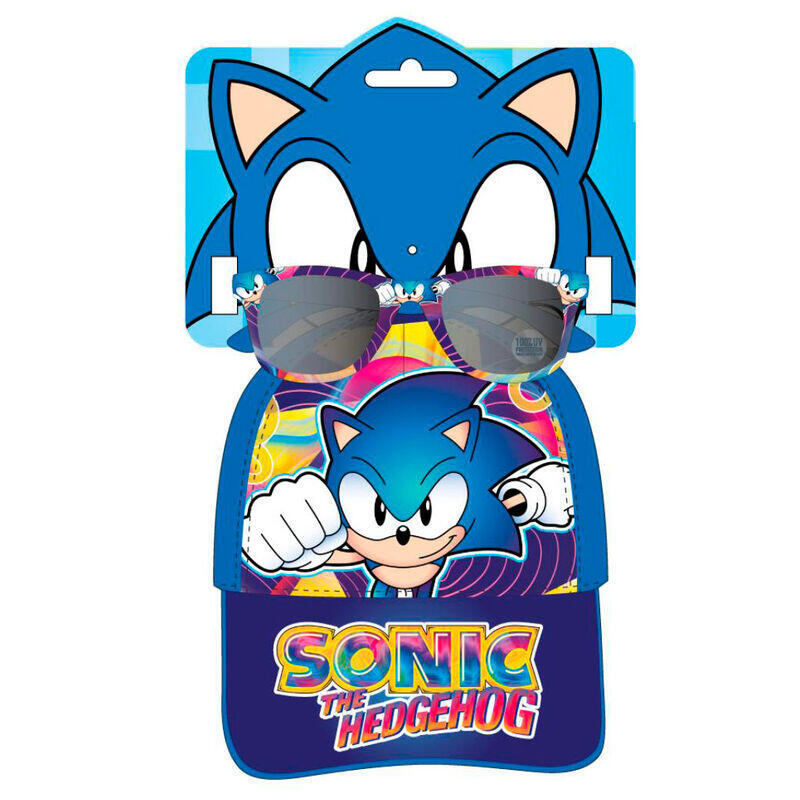 Pack De 6 Unidades - Set Gorra + Gafas Sol Sonic The Hedgehog