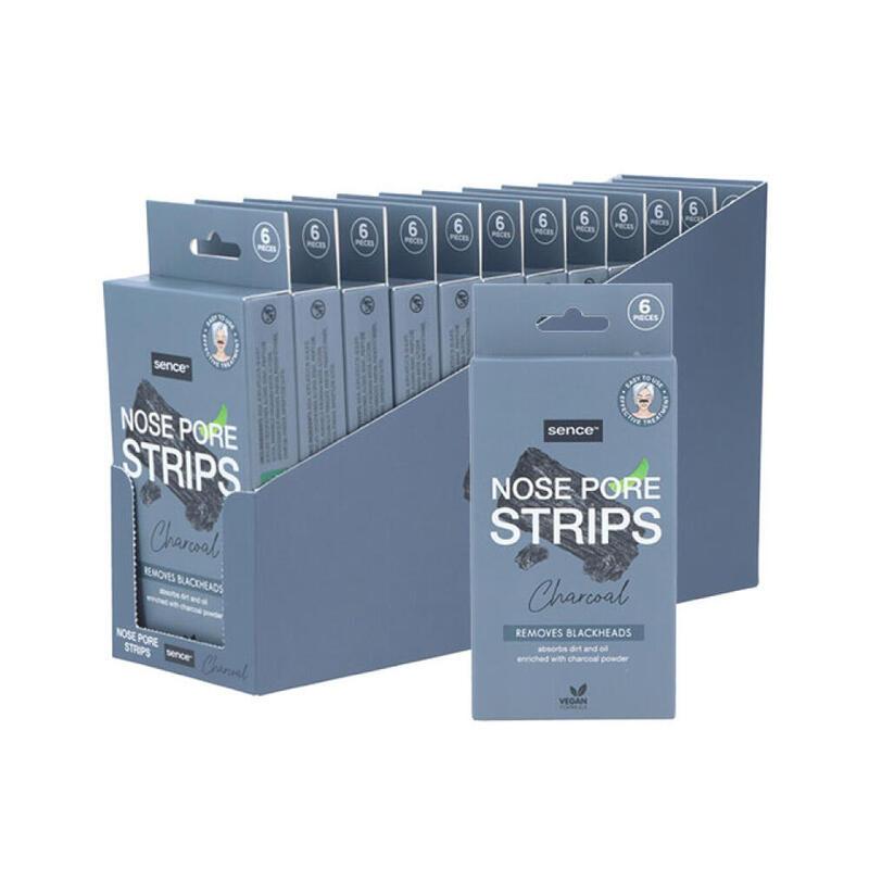 Pack De 6 Unidades - Tiras Limpia Poros Carbón, 6 Uds