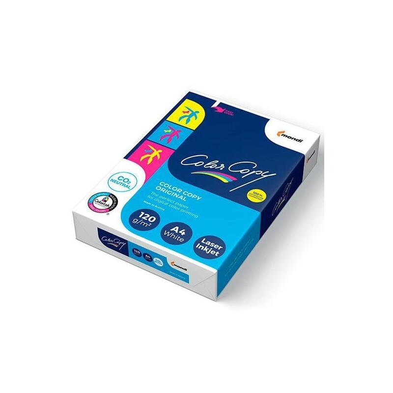 Pack De 7 Unidades Color Copy Original Papel Reprográfico Din A4 120gr Paquete 250h Blanco Satinado Mate