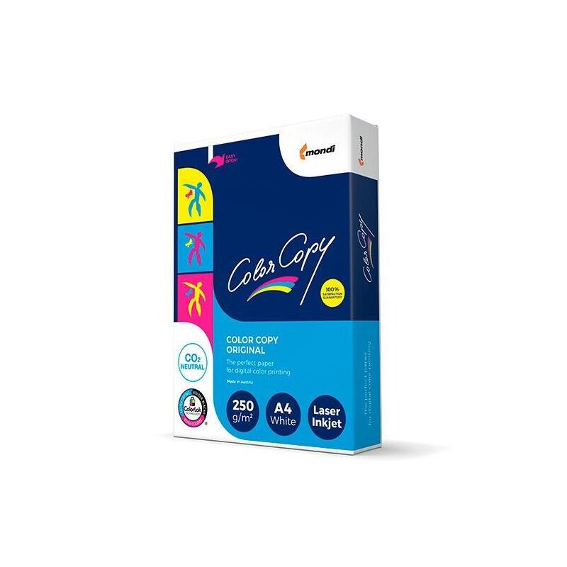 Pack De 7 Unidades Color Copy Original Papel Reprográfico Din A4 Satinado 250gr Paquete De 125h 210x297mm Blanco