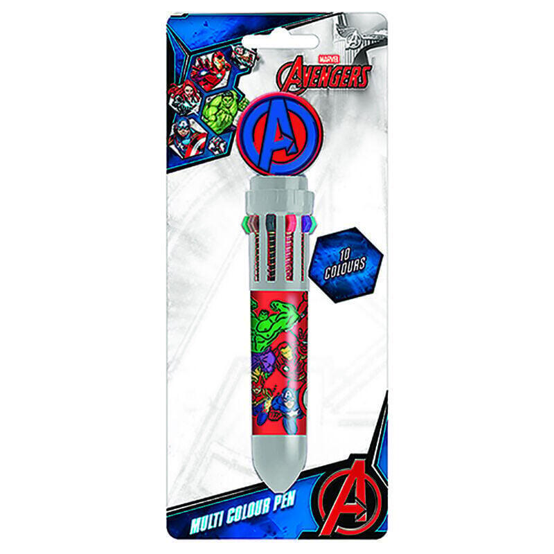 Pack De 8 Unidades - Boligrafo Multicolor Los Vengadores Avengers Marvel