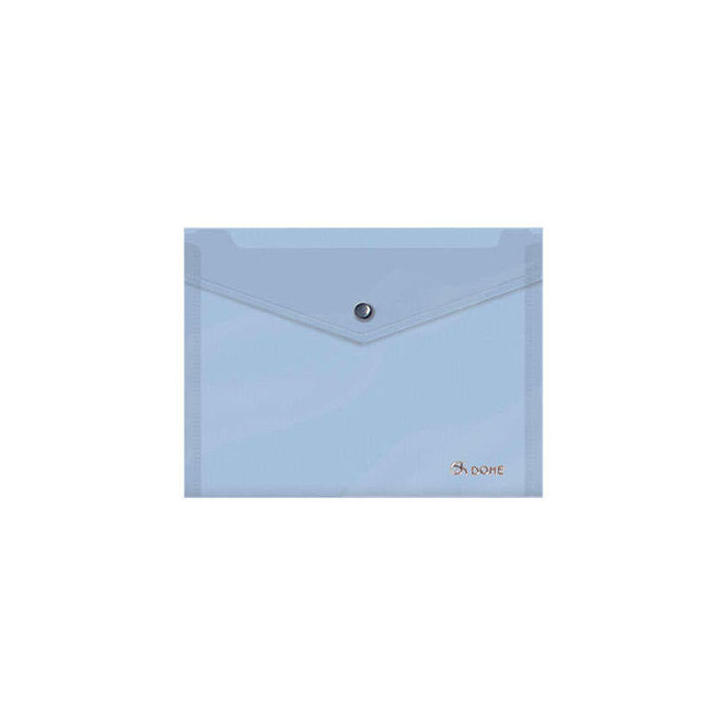 Pack De 8 Unidades Dohe Carpeta A5 Apaisada Con Cierre Broche Automatico - Fabricada En Polipropileno De 150 Micras -