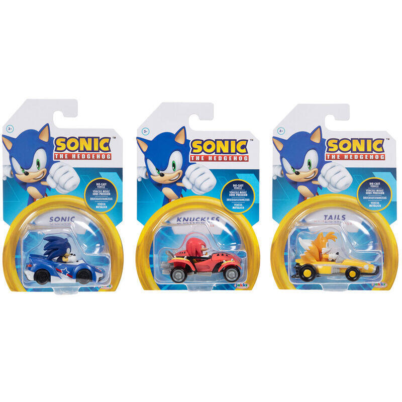 Pack De 8 Unidades Figura Vehiculo Serie 3 Sonic The Hedgehog