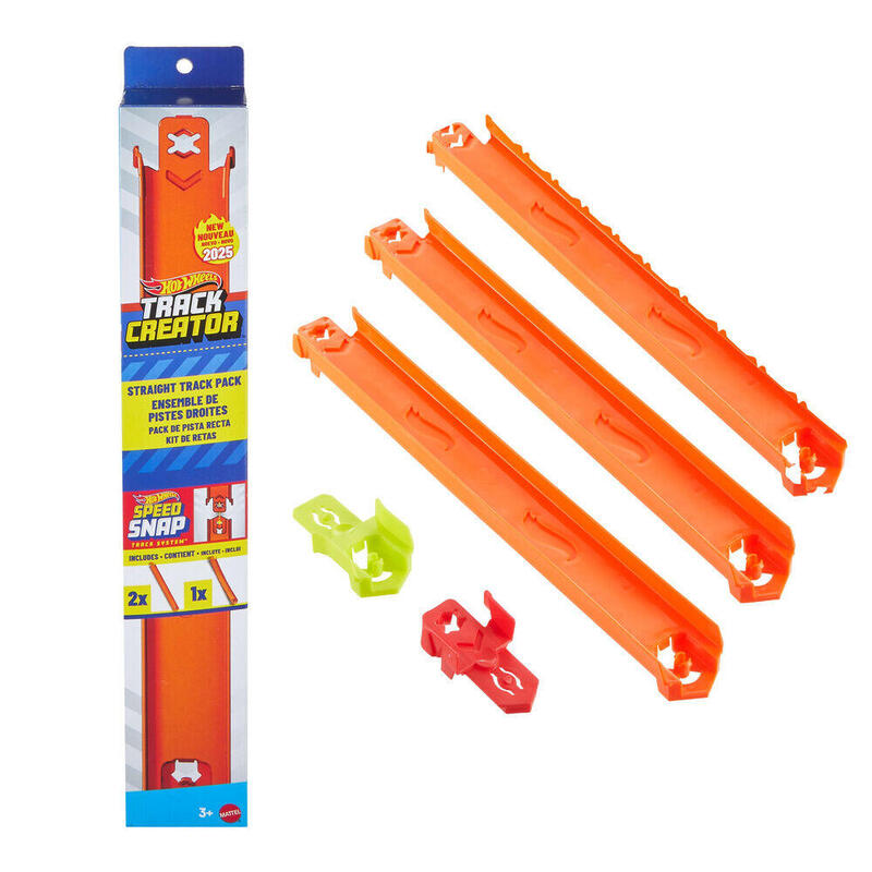 Pack De 9 Unidades - Set Basico Track Builder Hot Wheels