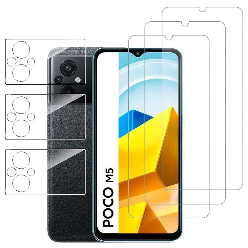 Pack De Accesorios Xiaomi Poco M5 Con 3 Protectores De Pantalla + 3 Protectores De Cámara