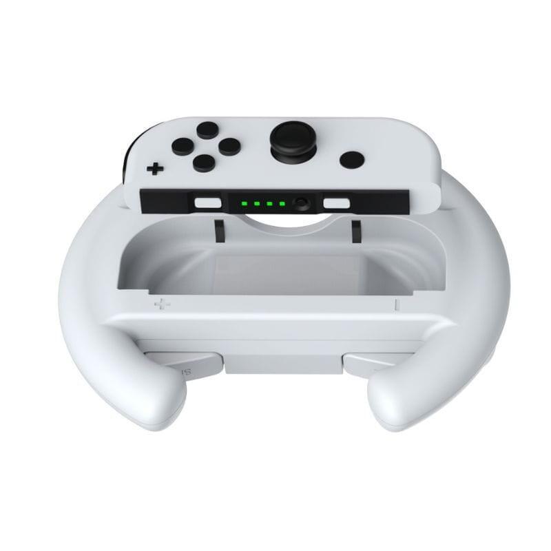 Pack De Volantes Para Joy-Con De N-Switch / Switch Oled Dobe Tns-852b Gris
