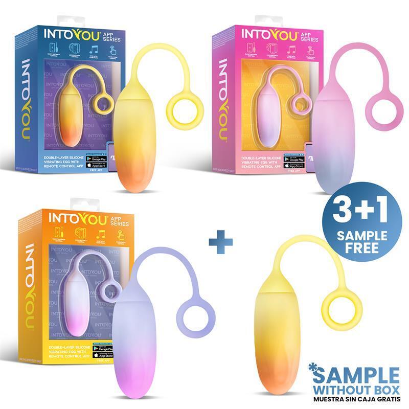 Pack Surtido 3 + Muestra Huevo Con App Silicona Doble Capa