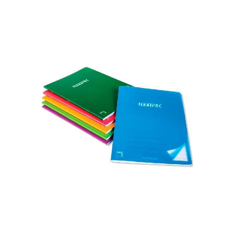 Pacsa Libreta Flexipac A4 48h 90gr 6x6 Tapas Pp Translúcido Flexible Pack 6 C/Surtidos