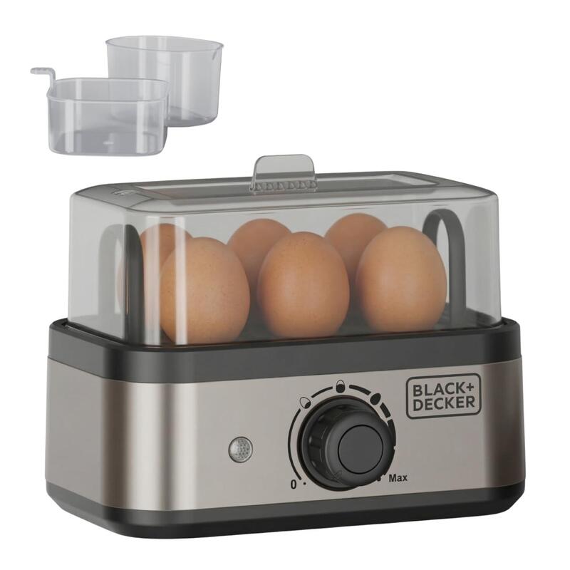 Pae Cocedor Huevos Black+Decker Bxks4800e 6ud Acero Inox 400w Es9680260b