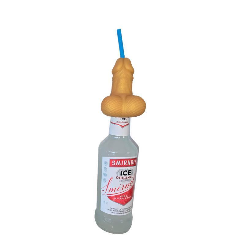 Pajita Con Forma De Pene Xxl Para Botella De 360 Ml Gold Edition