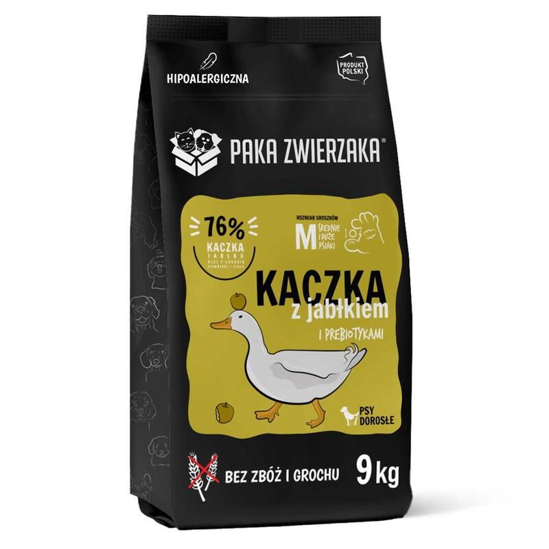 Paka Zwierzaka Duck With Apple M - Alimento Seco Para Perros - 9kg