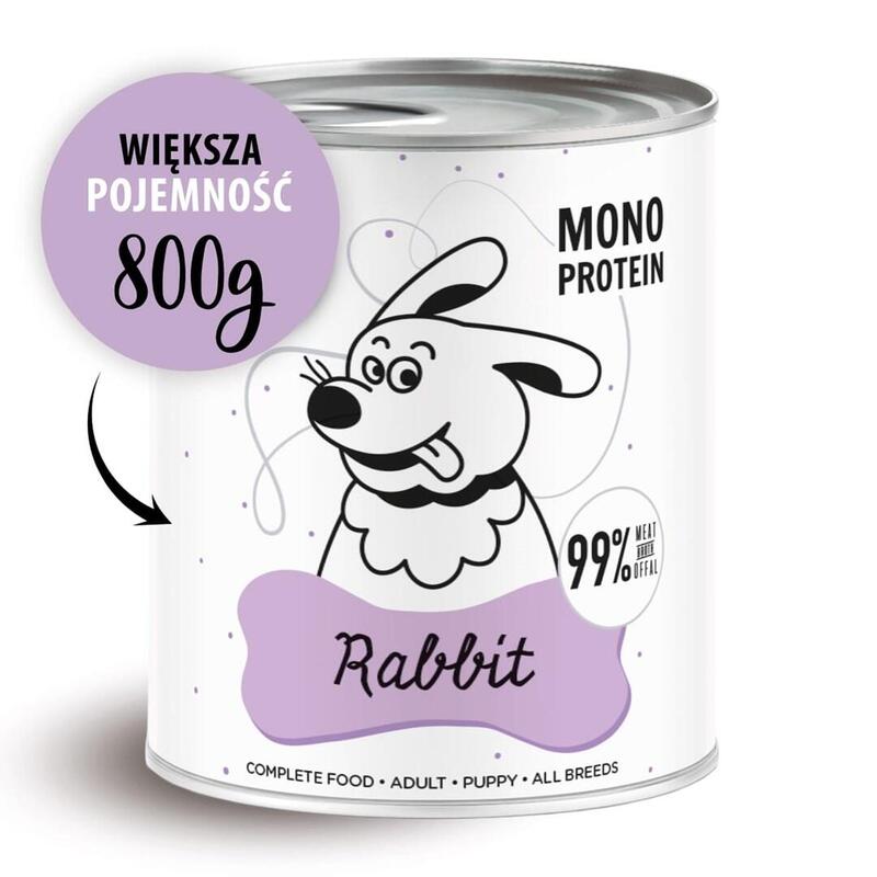 Paka Zwierzaka Pepe Rabbit - Comida Húmeda Para Perros - 800g