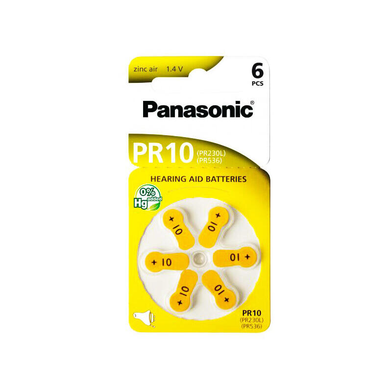 Panasonic Pila Audifono Zinc Pr10 1.4v B*6
