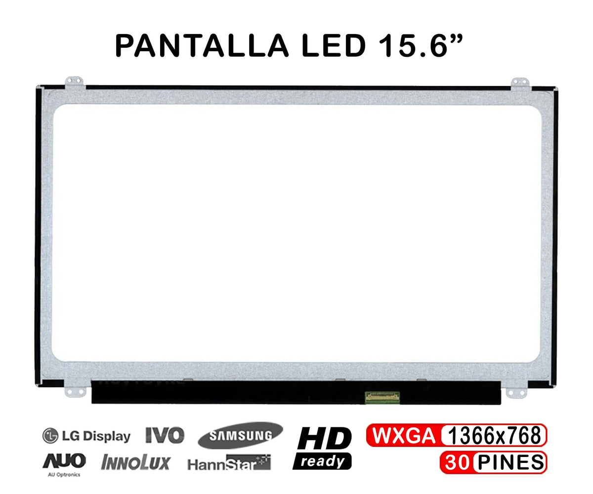 Pantalla 15.6" Hd Led Mate Slim N156Bge-E41 Edp De 30 Pines Con Brackets