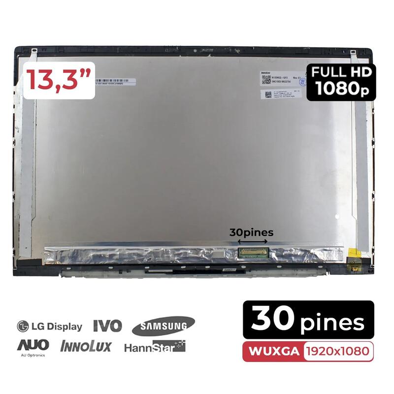 Pantalla Led De 13.3" Para Portátil Hp Envy 13 Ba L96784 001 Con Marco
