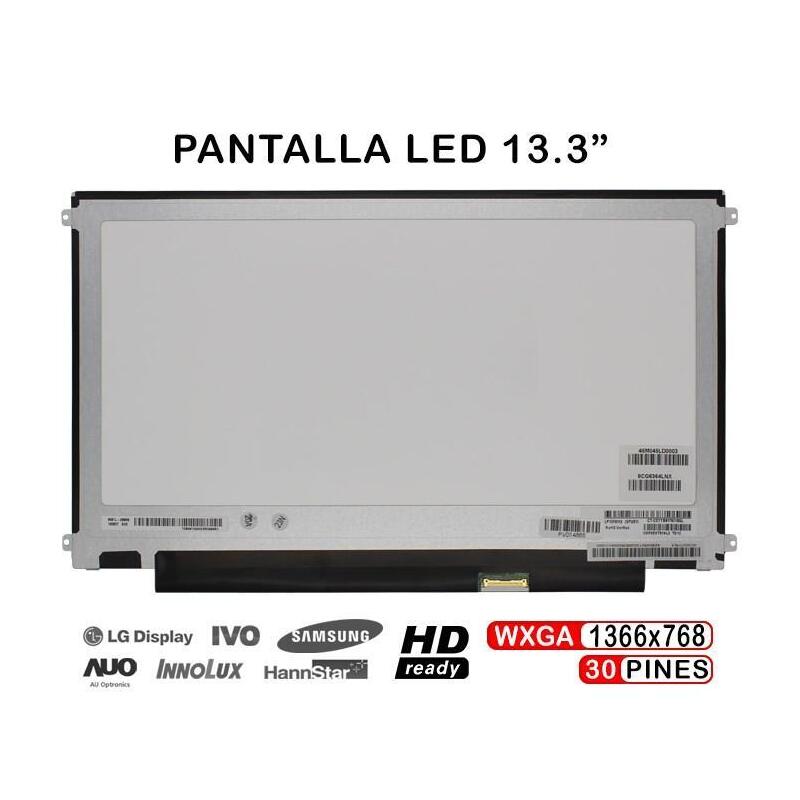 Pantalla Led De 13.3" Pulgadas Para Portátil Hp
Modelos: Pavilion X360 13-S122ds, 13-S195nr, 13-S100nj
P/N: Lp133wh2(Sp)(B3)