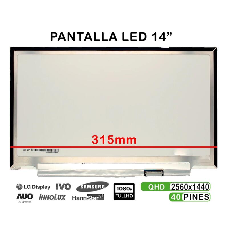 Pantalla Led De 14" Para Portátil Lp140qh2 Spb1 Lp140qh2 Spa1