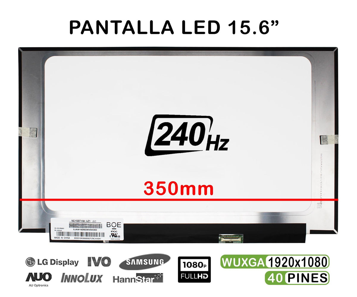 Pantalla Led De 15.6" Para Portátil Asus Tuf | Rog Strix 240Hz