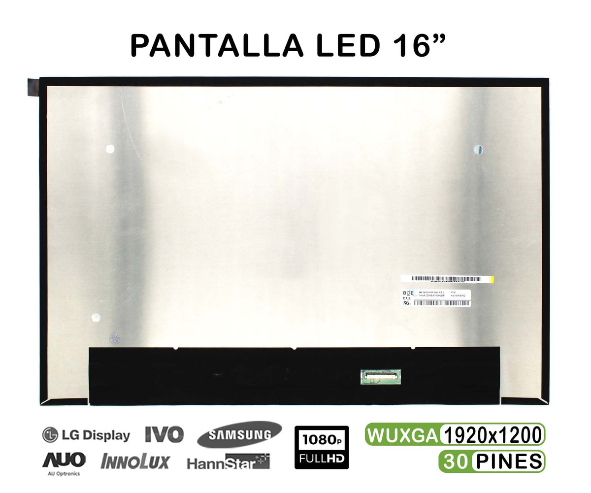 Pantalla Led De 16" Para Portátil Lenovo Thinkpad P16