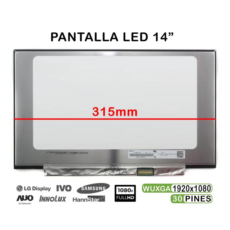 Pantalla Led Mate De 14" Para Portátil N140hca-Eac Rev.C3 315mm Fhd 30 Pines