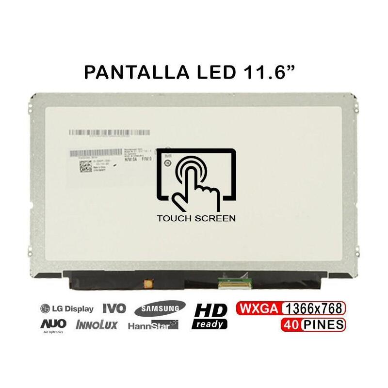 Pantalla Led Táctil De 11.6" Pulgadas Para Portátil Dell
Modelos: Latitude 3160
P/N: 5nwpy, 05nwpy, B116xtt01