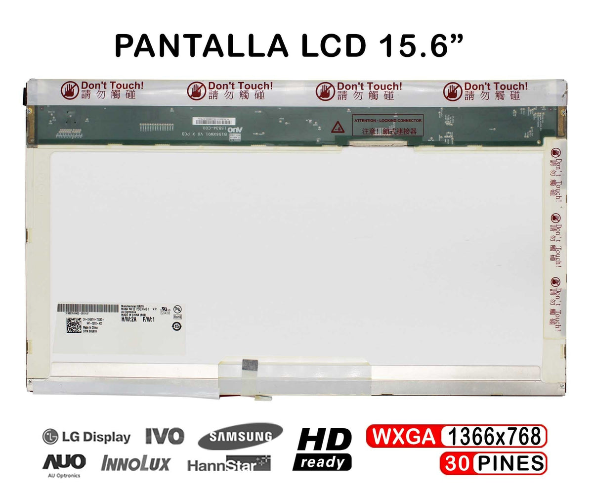 Pantalla Lcd De 15.6" Para Portátil Packard Bell Easynote Mh36 Mx52