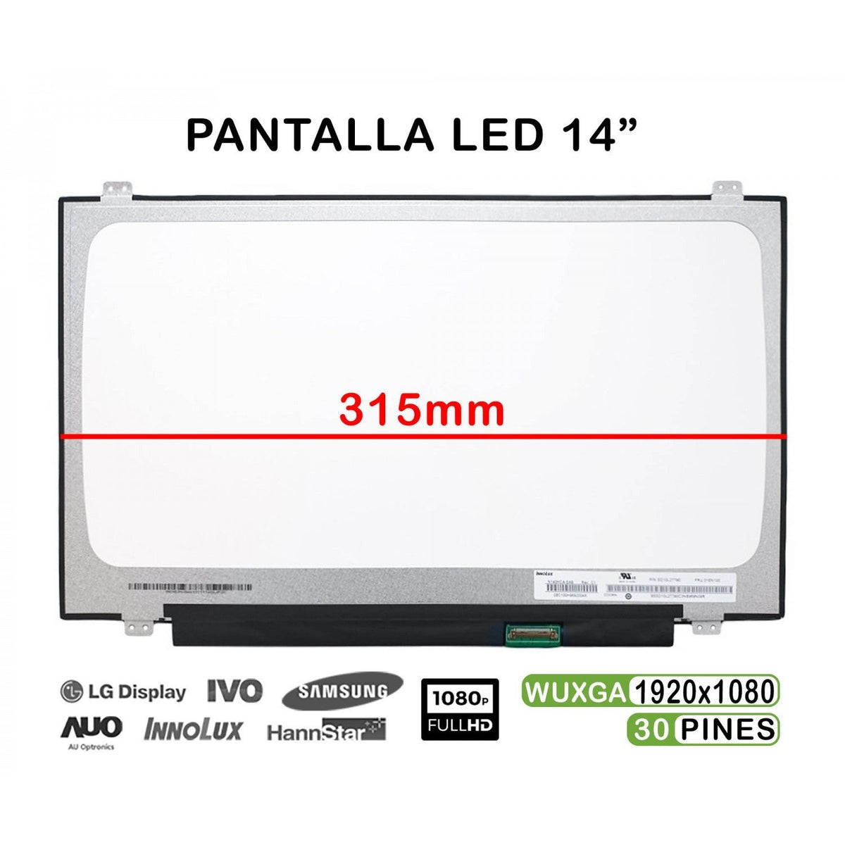 Pantalla Led De 14" Para Portátil Huawei Matebook D 14 D W60b