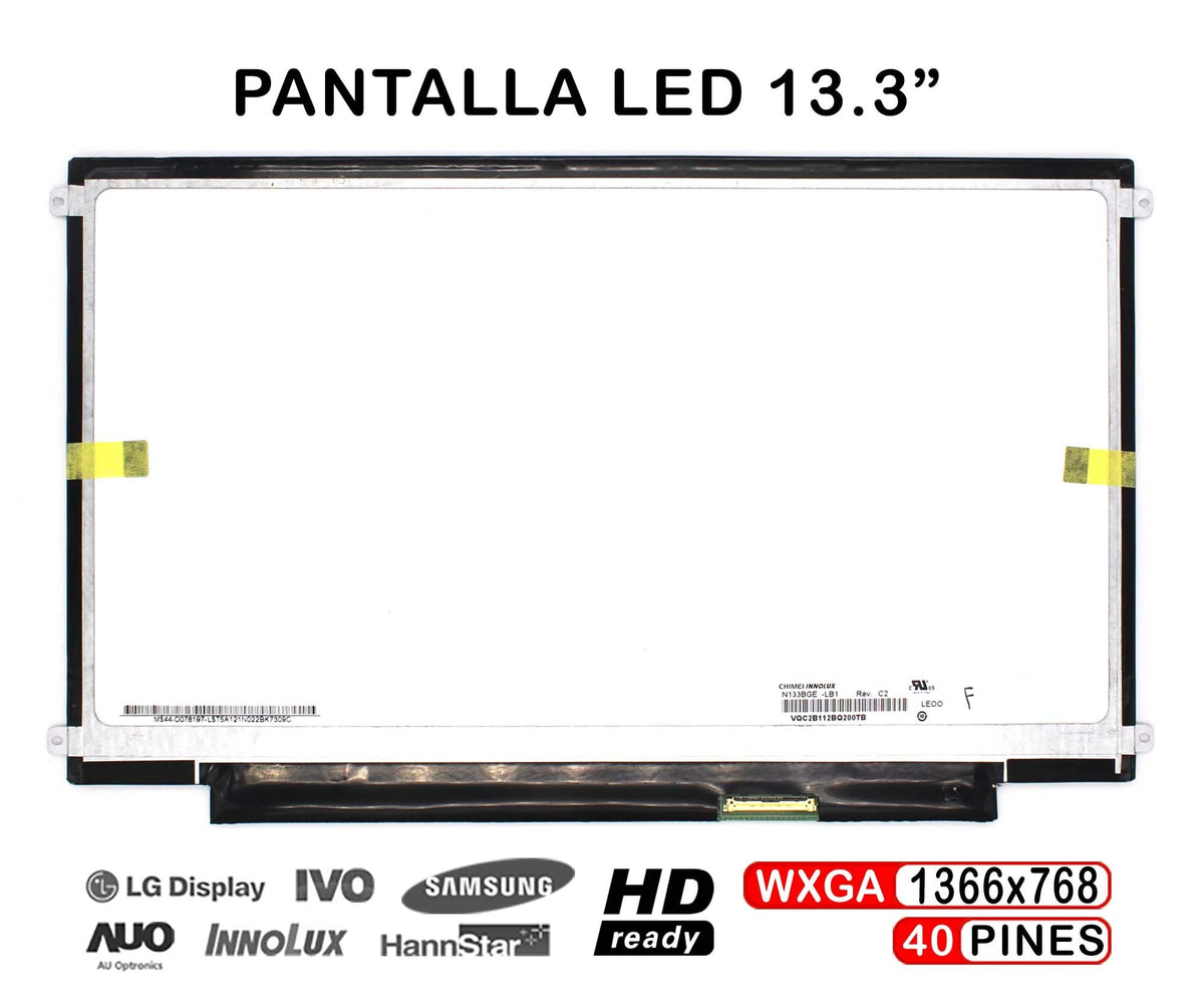 Pantalla Led De 13.3" Para Portátil Hp Compaq Folio 13-1010ef Series