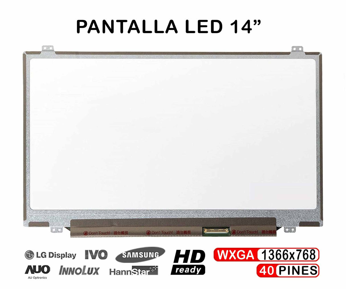 Pantalla Led De 14" Para Portátil N140Bge-L42