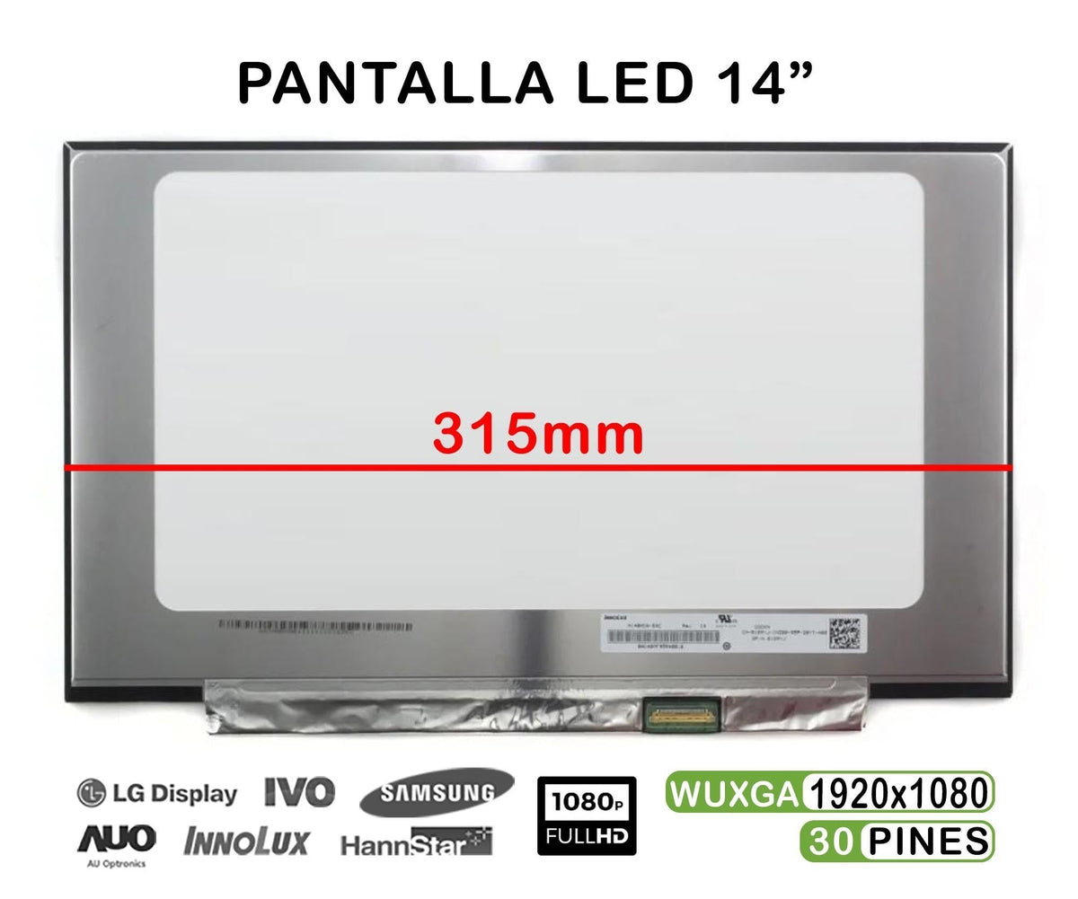 Pantalla Para Portátil Lenovo Thinkpad A475 20Kl 20Km A485 20Mu 20Mv Series