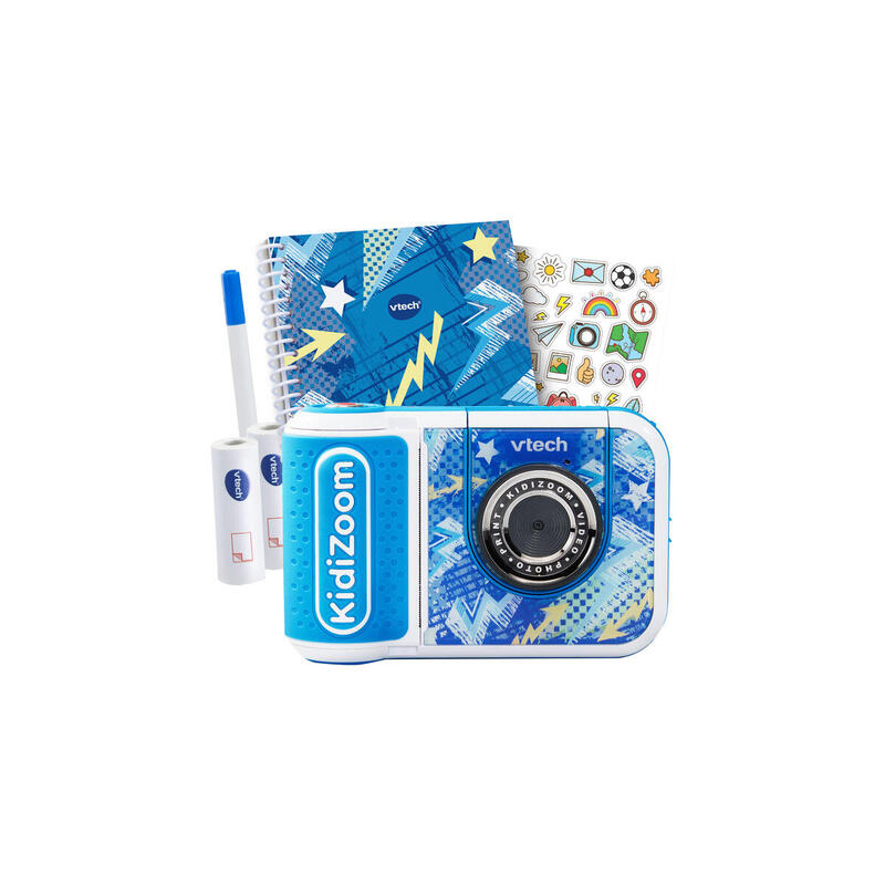 Paquete Vtech Kidizoom Print Cam Scrapbook, Cámara Digital Azul 80-549134