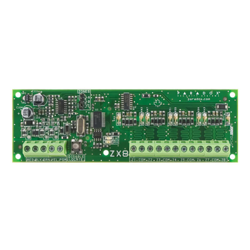 Paradox Zx8 Módulo Expansor De 8 Zonas + 1 Salida Pgm. Grado 3.