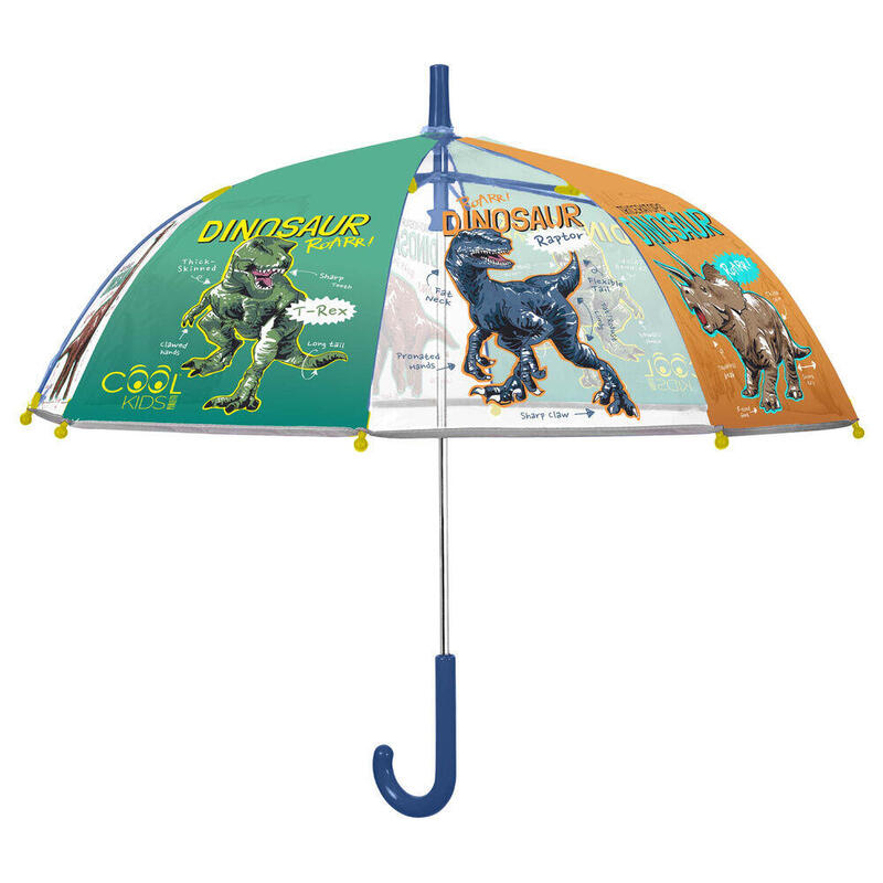 Paraguas Pack De 6 Unidades Manual Dinosaurio 45cm