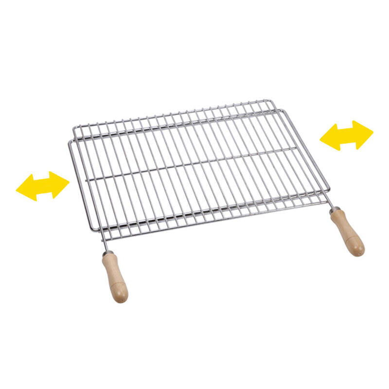 Parrilla Barbacoa Extensible 50x40cm Acero Zincado