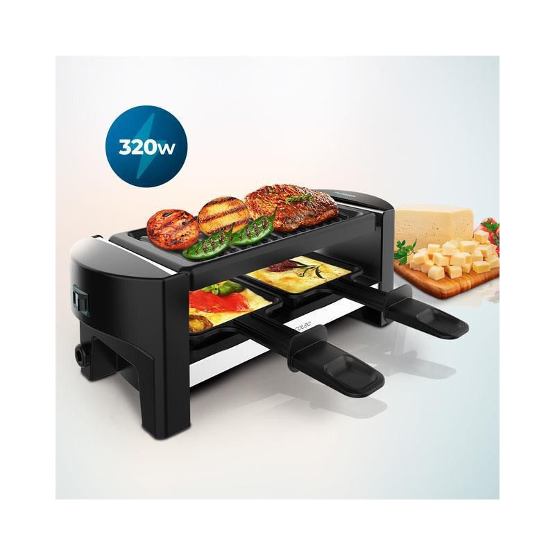 Parrilla Cecotec 03264 De Interior 2 Personas(S) 320 W Negro 8435484032643