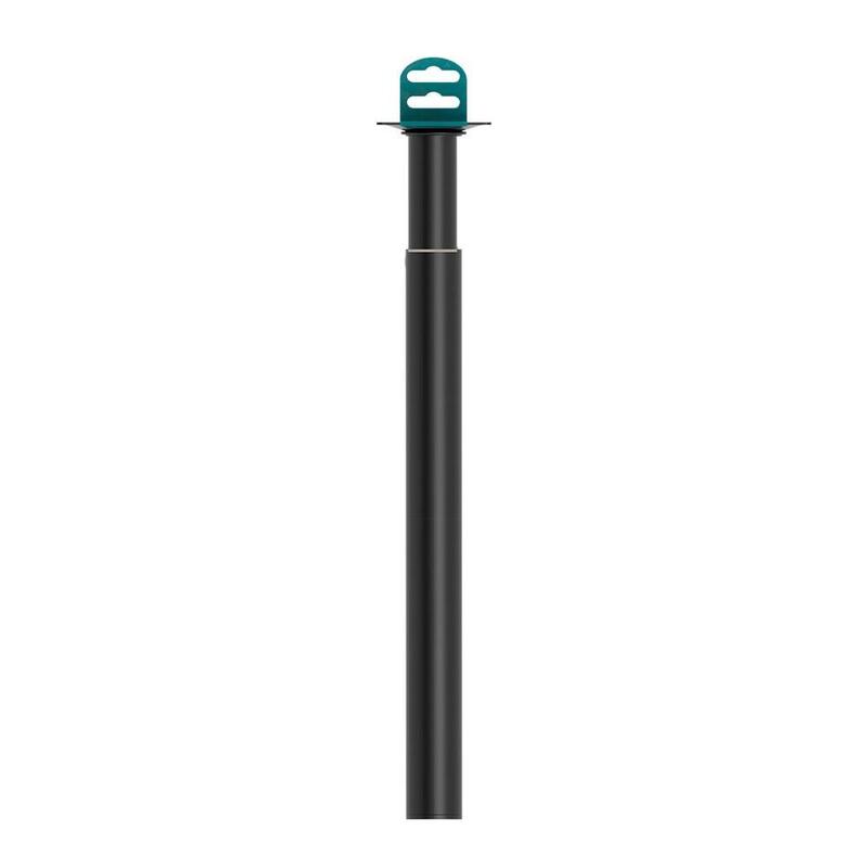 Pata Redonda, Extensible, Modelo 401e, De Acero Con Acabado En Negro, Ø30 X 300/500 Mm