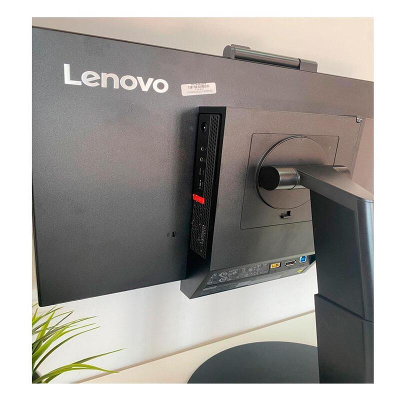 Pc Mini Reacondicionado Lenovo M920q I5 8th 8gb 256gb Ssd Windows 10 Pro + Monitor Reacondicionado 22 " Negro Caja Original