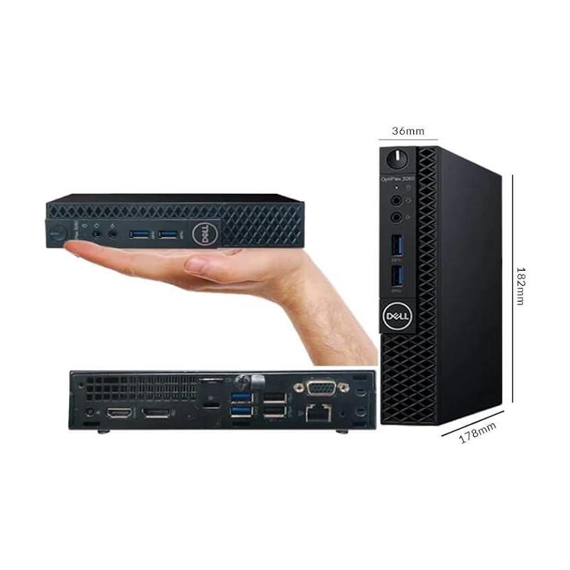 Pc Reacondicionado Dell Optiplex 3070 Mini Intel Pentium Gold G5400t 8gb 256gb Ssd W11pro Instalado 1 Año De Garantia