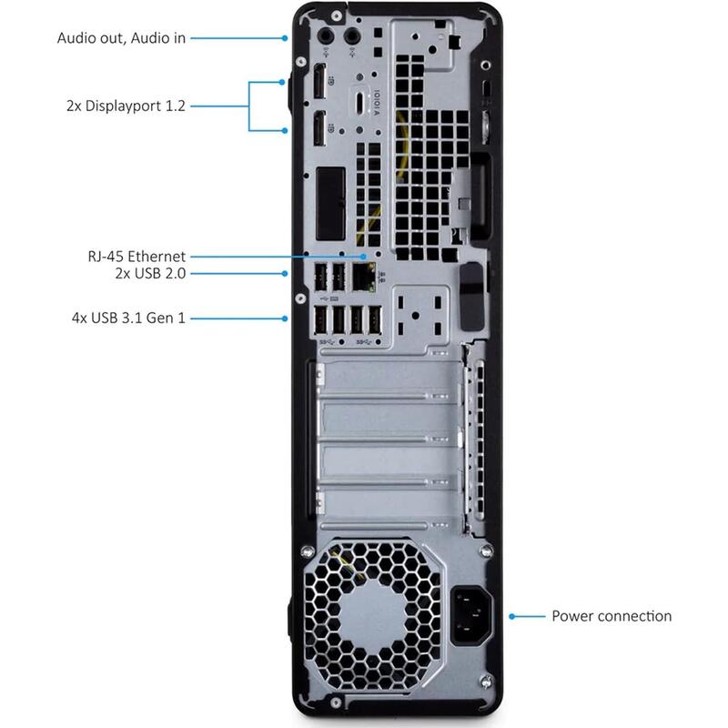 Pc Reacondicionado Hp Elitedesk 800 G5 Sff I3-8100 8gb 256gb Ssd + 500gb Hdd W11 Pro Instalado 1 Año De Garantia
