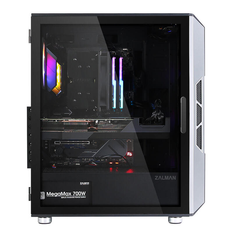 Pc Zalman I3 Neo Atx Mid Case Mesh Front For Efficient Cooling Pre-Installed Fan 3 Midi Tower Negro