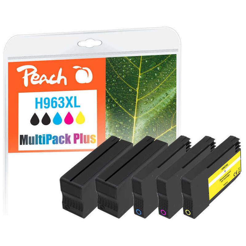 Peach Pi300-1006 Cartucho De Tinta 5 Pieza(S) Compatible Alto Rendimiento (Xl) Negro, Cian, Magenta, Amarillo Alto Rendimiento (Xl), 58 Ml, 27 Ml, 2070 Páginas, 5 Pieza(S), Multipack