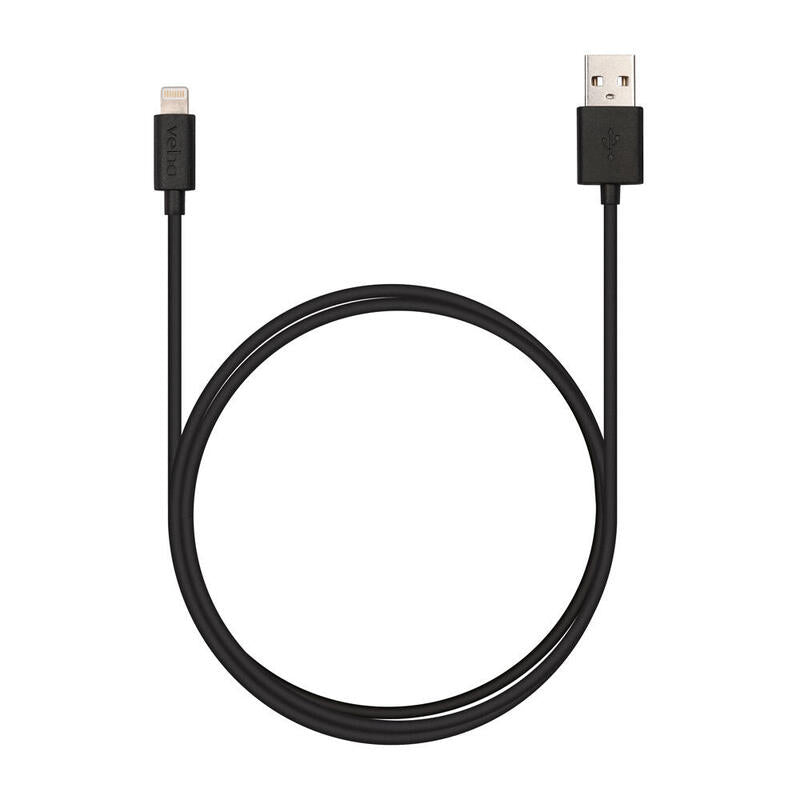 Pebble 1m Mfi Lightn. Cable Black - Retail Packaged