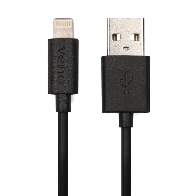Pebble 1m Mfi Lightn. Cable Black - Retail Packaged
