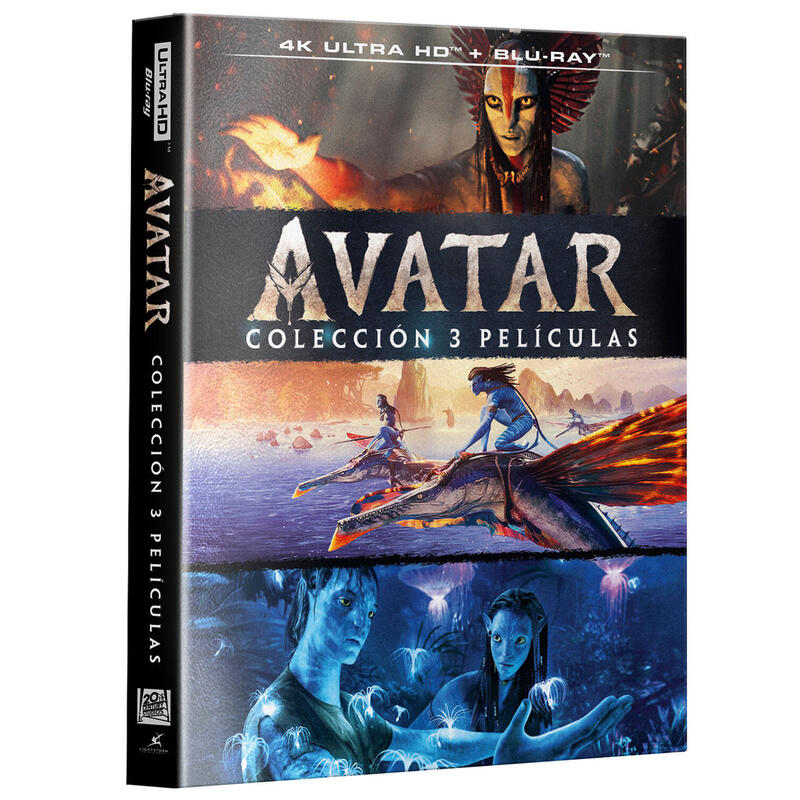Pelicula Avatar - Colección 3 Películas (4k Uhd + Bd) - Bd Blu-Ray